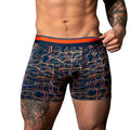Male Power Soo Cumfy Boxer Brief Navy/Orange M