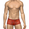 Male Power Stretch Lace Mini Short Red X-Large - Fantasies Boutique