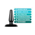 Anal Adventures Basic Anal Plug Small Black - Fantasies Boutique