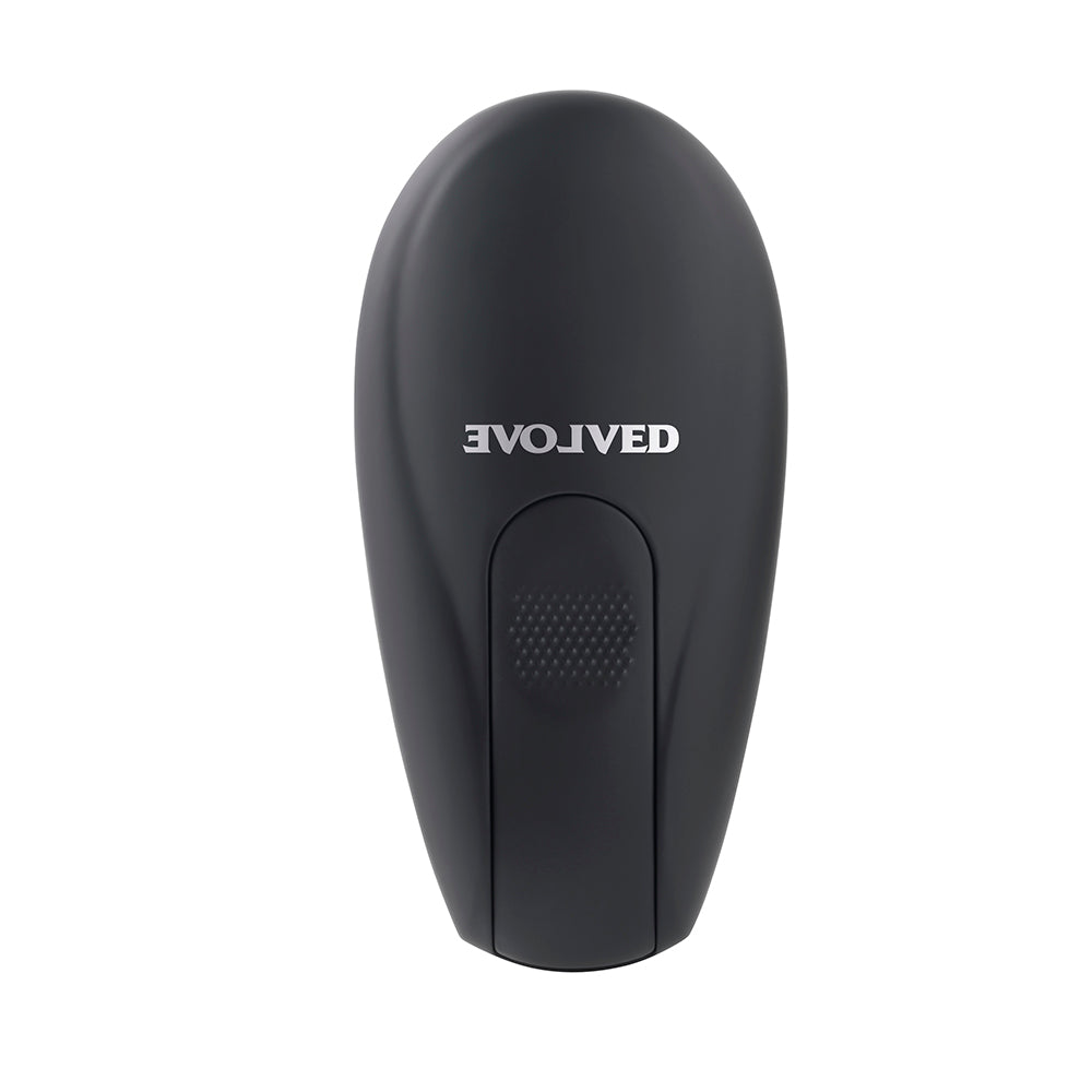 Evolved Thrust In Me Thrusting Vibrating 9.25 in. Dildo Dark - Fantasies Boutique