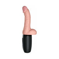 King Cock Plus 6.5 in. Thrusting Cock With Balls Rechargeable Realistic Vibrator Beige - Fantasies Boutique