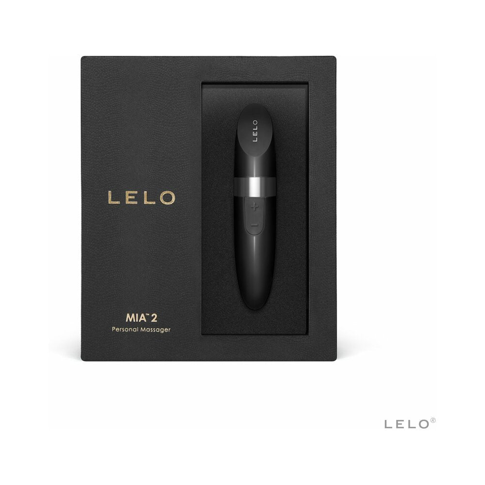LELO MIA 2 Rechargeable Lipstick Vibrator Black - Fantasies Boutique