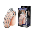 Blue Line Prisoner Cock Cage Silver - Fantasies Boutique
