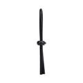Rock Solid Black Silicone Double Lock Adjustable  Lasso/Bolo - Fantasies Boutique