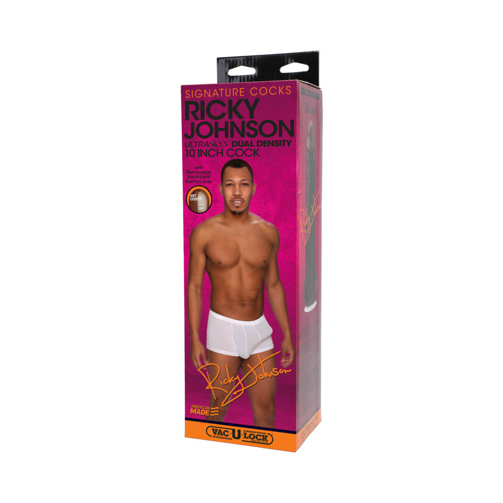 Signature Cocks Ricky Johnson 10-Inch ULTRASKYN Cock with Removable Vac-U-Lock Suction Cup - Fantasies Boutique