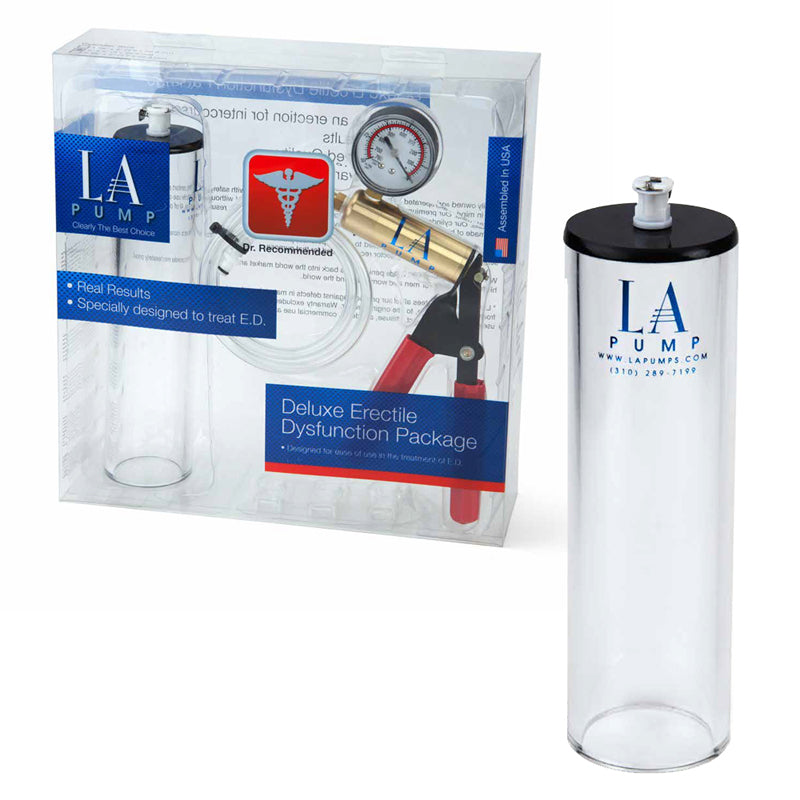 LA Pump Deluxe Erectile Dysfunction Package 1.75 x 9in, packaged - Fantasies Boutique