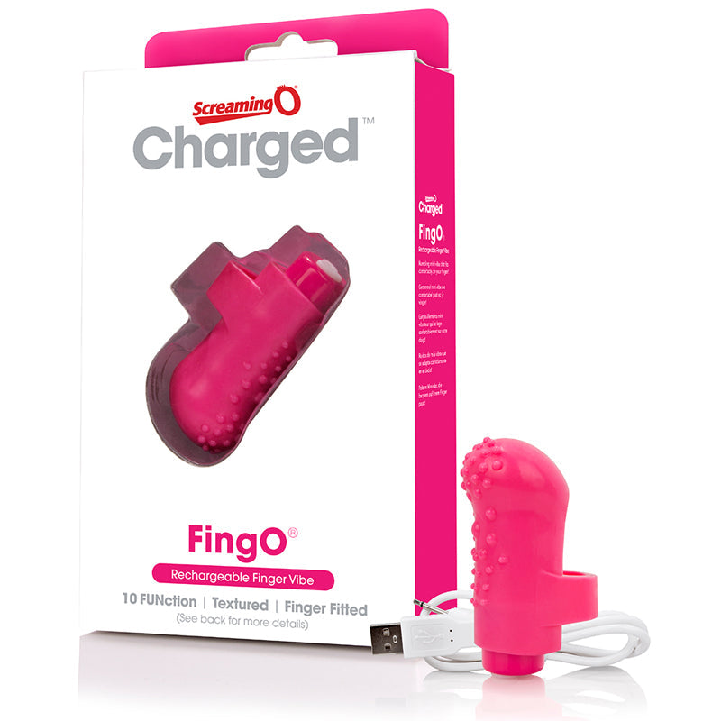 Screaming O Charged FingO Vooom Mini Vibe - Pink - Fantasies Boutique
