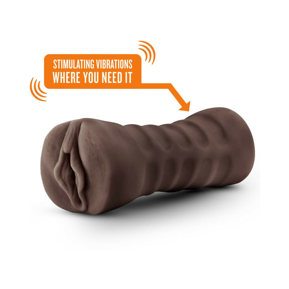 Hot Chocolate Alexis Vagina Stroker with Bullet Vibrator Brown - Fantasies Boutique