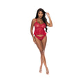 Magic Silk With Love Flutter Cami & Cheeky Panty Set Red S/M - Fantasies Boutique