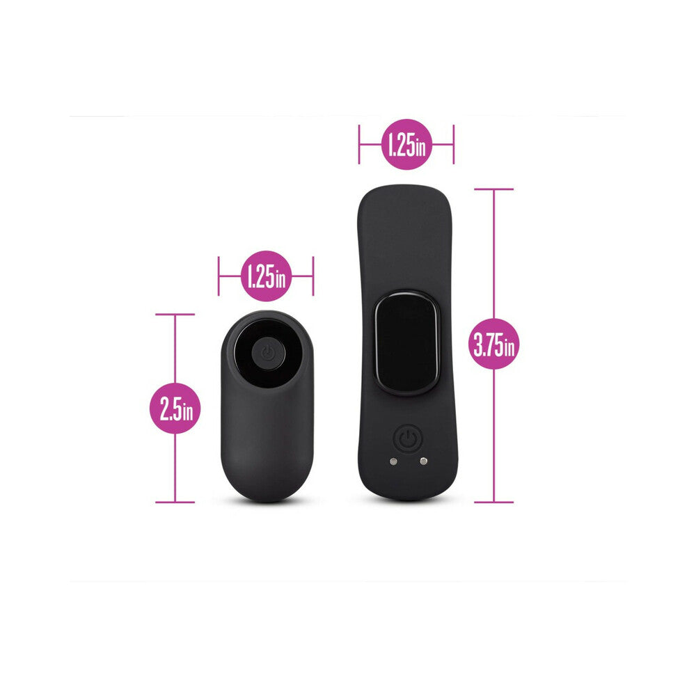 Temptasia Panty Vibe Rechargeable Remote-Controlled Silicone Wearable Vibrator Black - Fantasies Boutique