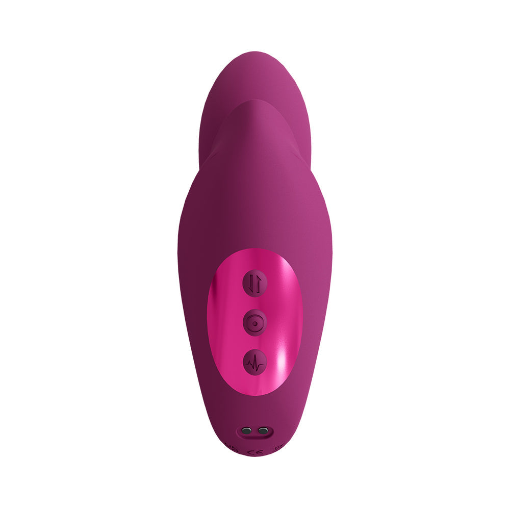 VIVE YUKI Rechargeable Dual Motor G-Spot Vibrator with Massaging Beads Pink - Fantasies Boutique