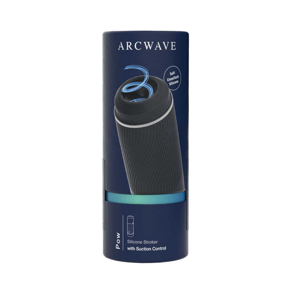 Arcwave Pow Silicone Stroker with Suction Control Black - Fantasies Boutique