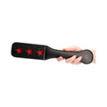 Ouch! Star Pattern Paddle Black - Fantasies Boutique