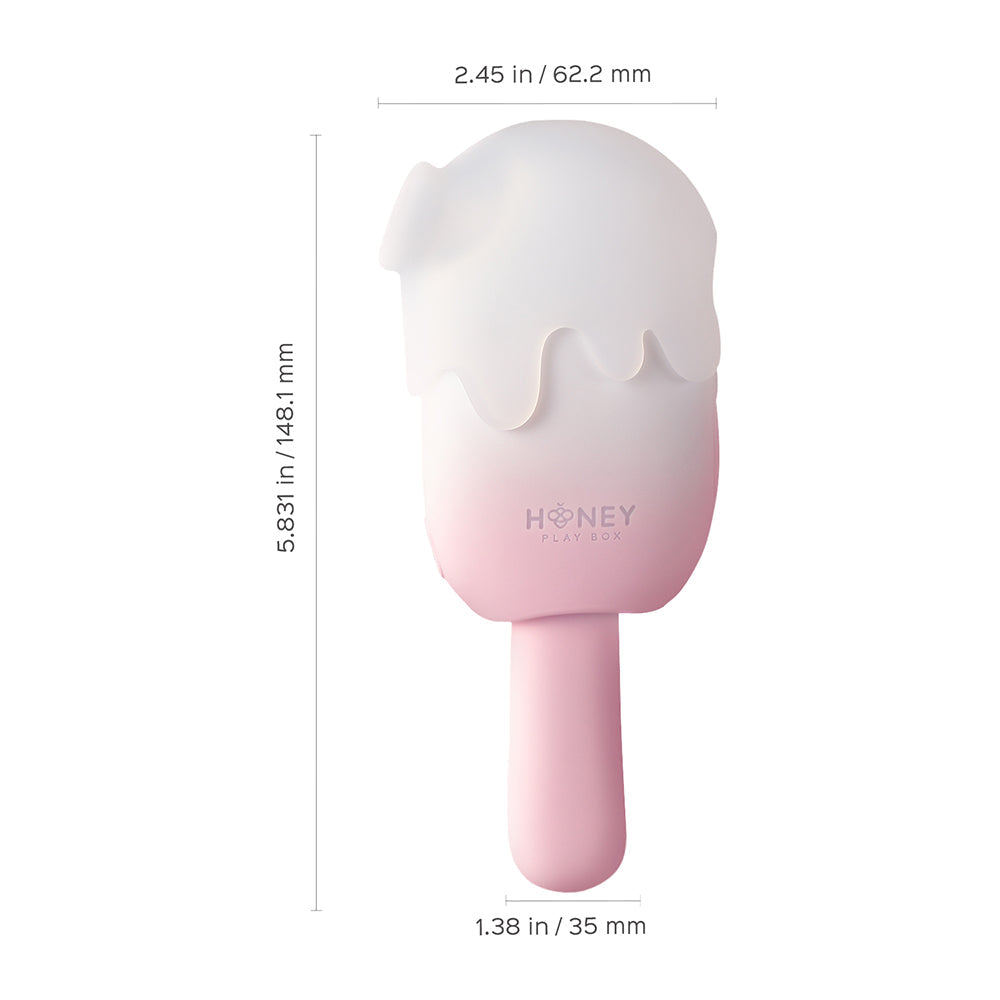 Honey Play Box Bite Me Sucking Tapping & Vibrating Cream Pop Stimulator - Fantasies Boutique