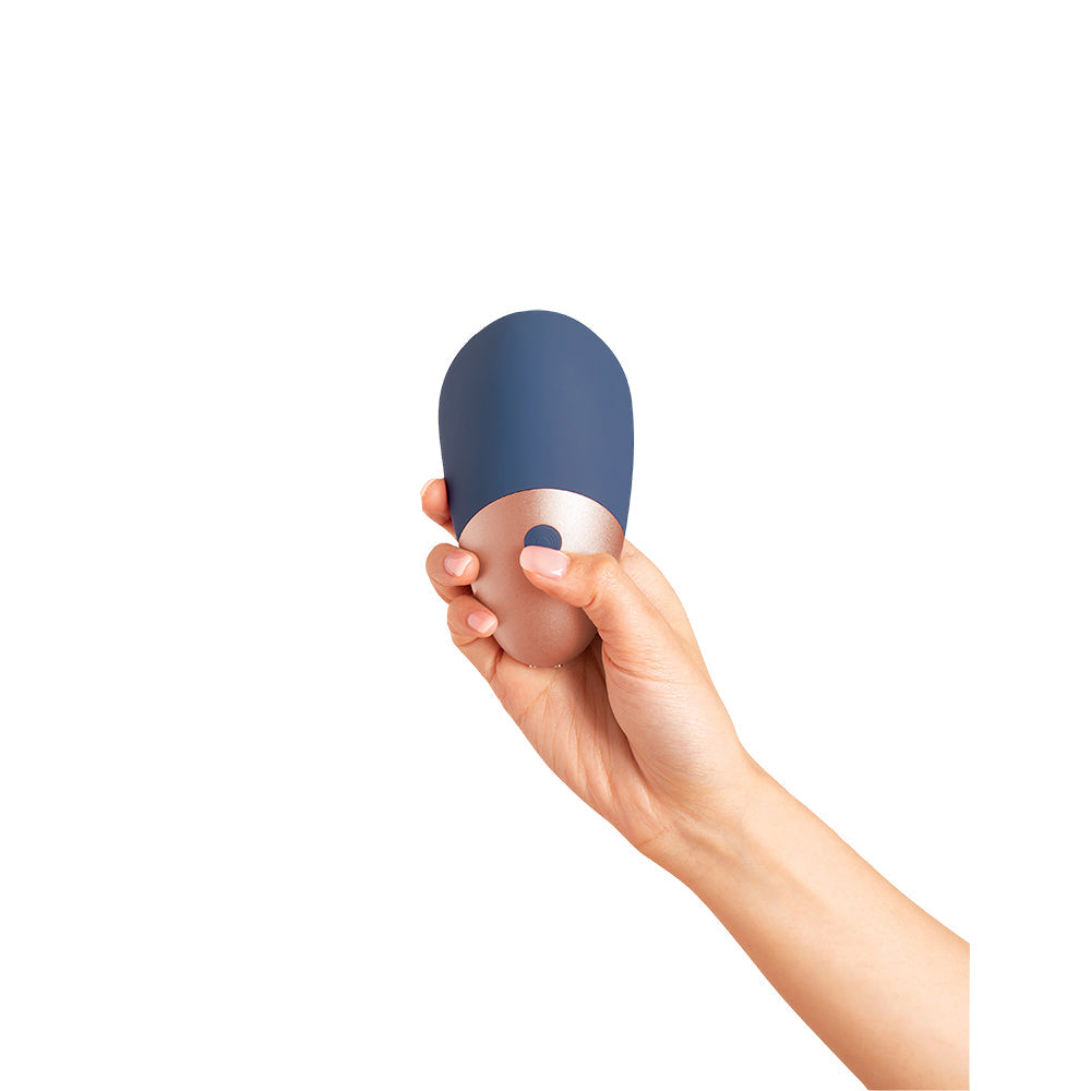 Deia The Arouser Pulsating External Stimulator Silicone Blue - Fantasies Boutique
