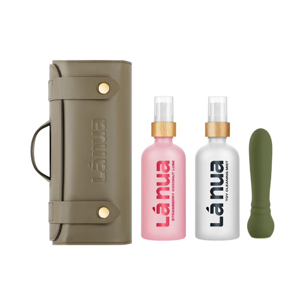 La Nua Gift Bag 2 Ultra Bullet + 100Ml Mist Toy Cleaner + 100Ml Strawberry Coconut Lube - Fantasies Boutique