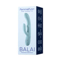 FemmeFunn Balai Rechargeable Silicone Swaying Motion Dual Stimulation Vibrator Light Blue - Fantasies Boutique