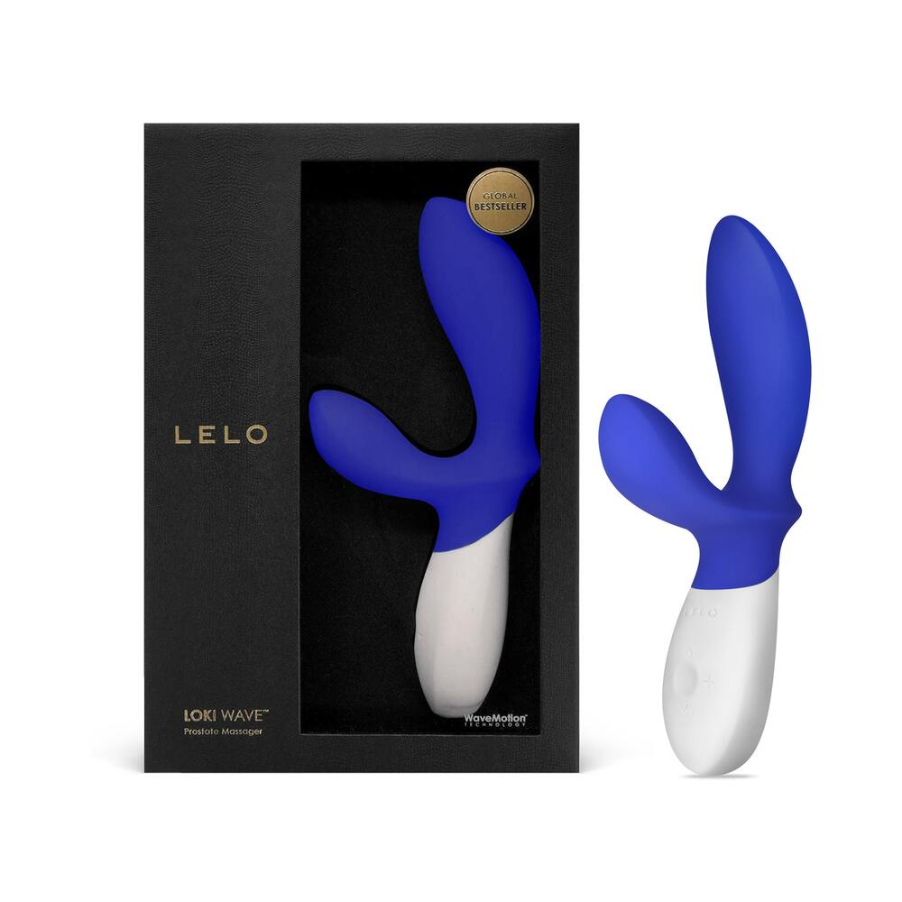 LELO LOKI WAVE Rechargeable Dual Stimulation Prostate Vibrator Federal Blue - Fantasies Boutique