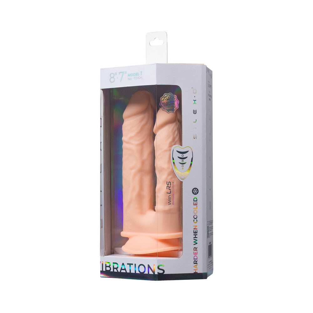 SILEX-D The Original Double Penetration 7 in. & 8 in. Vibrating Dildo with Remote Vanilla
