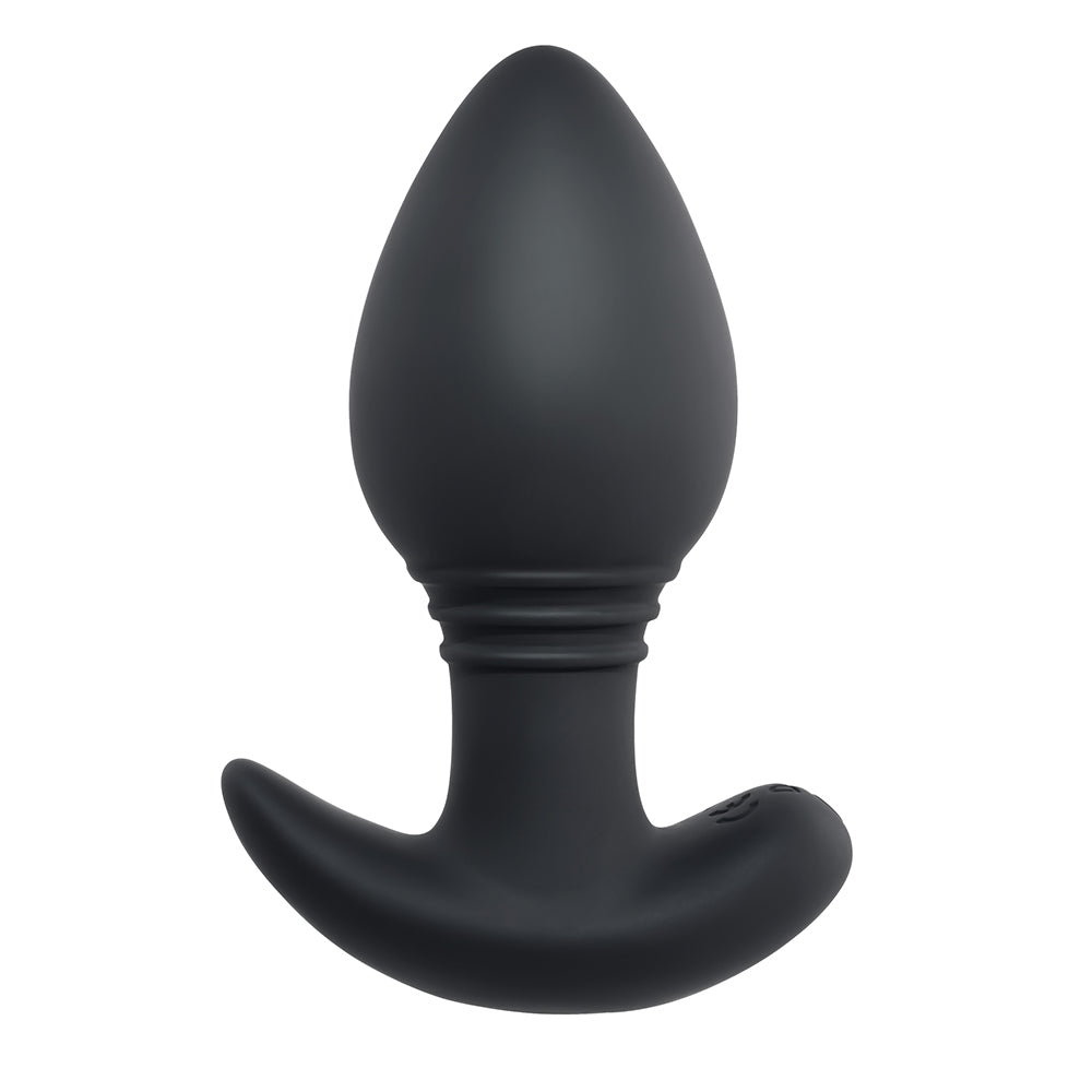Playboy Plug & Play Rechargeable Remote Controlled Vibrating Silicone Anal Plug Navy - Fantasies Boutique