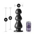 Jet Fierce 10 in. Anal Plug Carbon Metallic Black - Fantasies Boutique