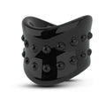 Blush Stay Hard Beef Ball Stretcher X Long 1.5 in. Black - Fantasies Boutique