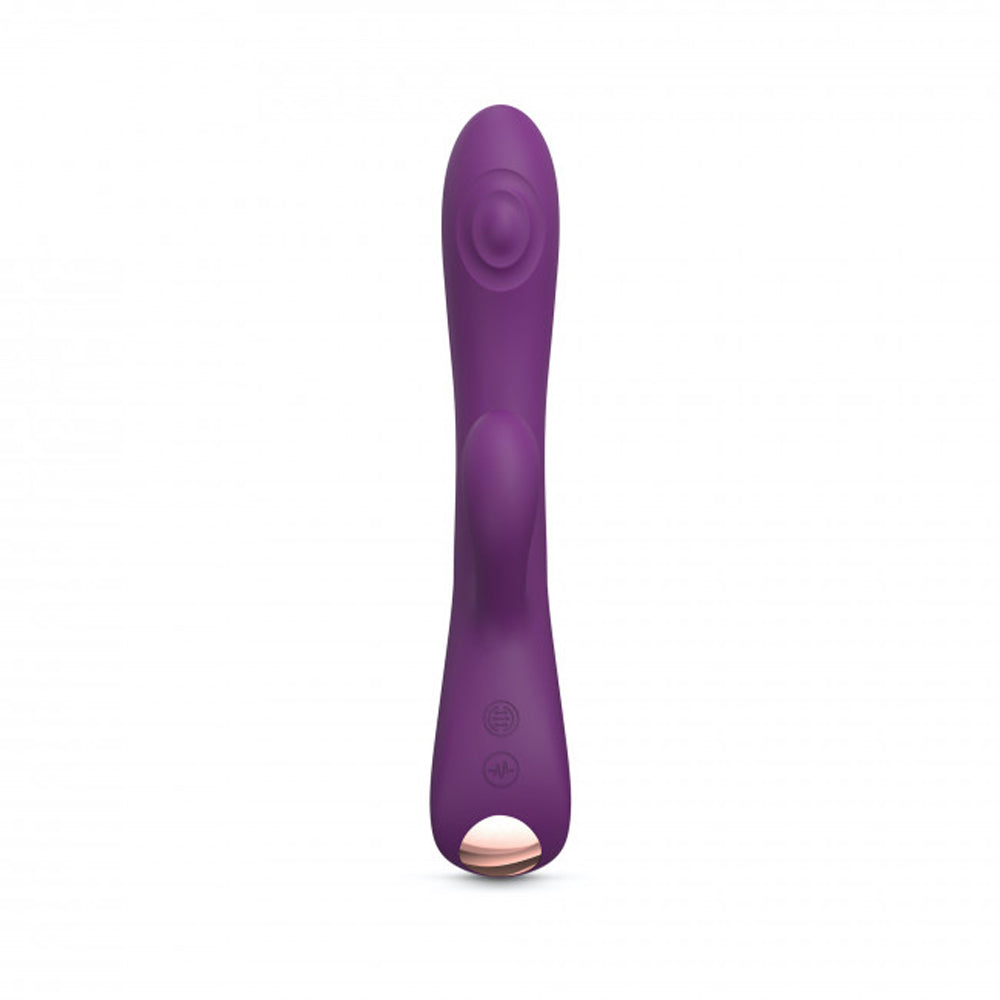 Love to Love Bunny & Clyde Rechargeable Tapping Rabbit Silicone Vibrator Purple Rain - Fantasies Boutique