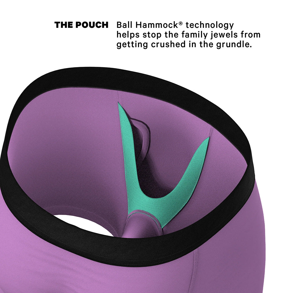 Shinesty The Double Entendre Eggplant Ball Hammock Pouch Underwear with Fly S