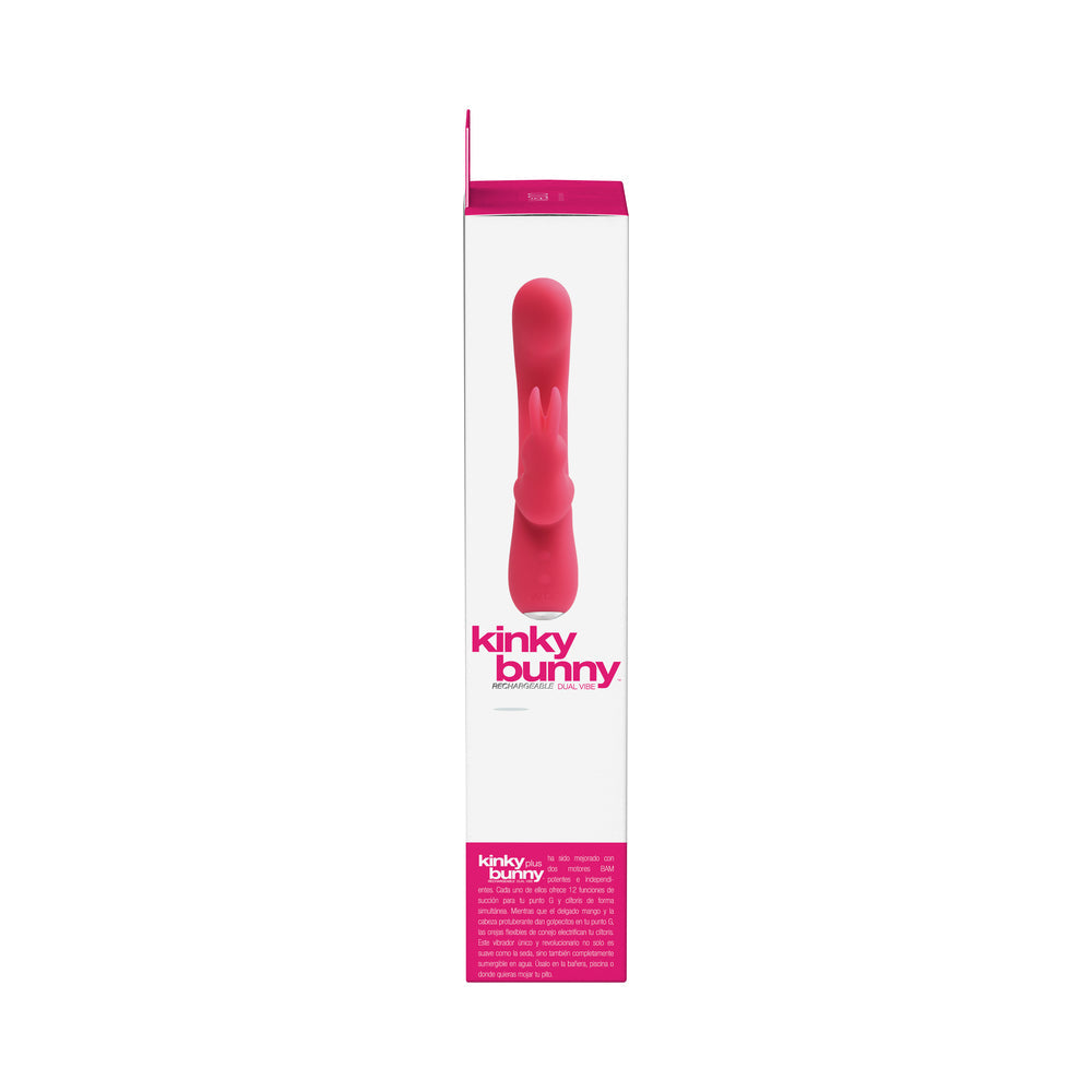 VeDO Kinky Bunny Rechargeable Rabbit Vibrator - Pretty In Pink - Fantasies Boutique