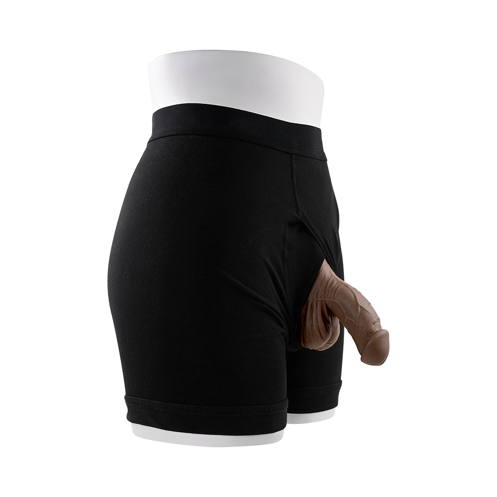 Gender X 4 in. Silicone Packer Dark - Fantasies Boutique