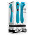 Evolved Heads or Tails Rechargeable Silicone Vibrator Teal - Fantasies Boutique