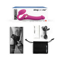 Strap-On-Me Rechargeable Remote-Controlled Multi Orgasm Bendable Strap-On Fuchsia XL - Fantasies Boutique