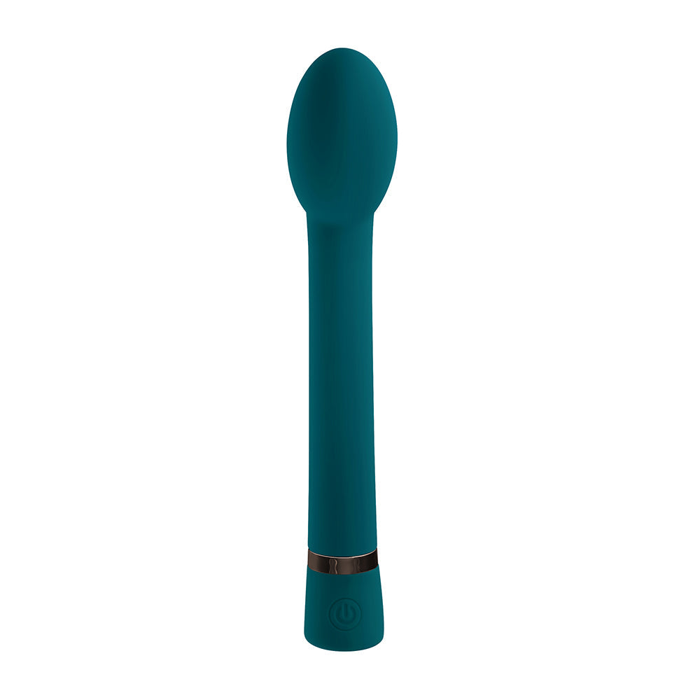 Playboy On The Spot Rechargeable Silicone G-Spot Vibrator Deep Teal - Fantasies Boutique