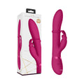 VIVE HALO Rechargeable Stimulating Ring Silicone Rabbit Vibrator Pink - Fantasies Boutique