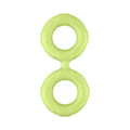 Forto F-81 Liquid Silicone Cock & Ball Double Ring Small Glow