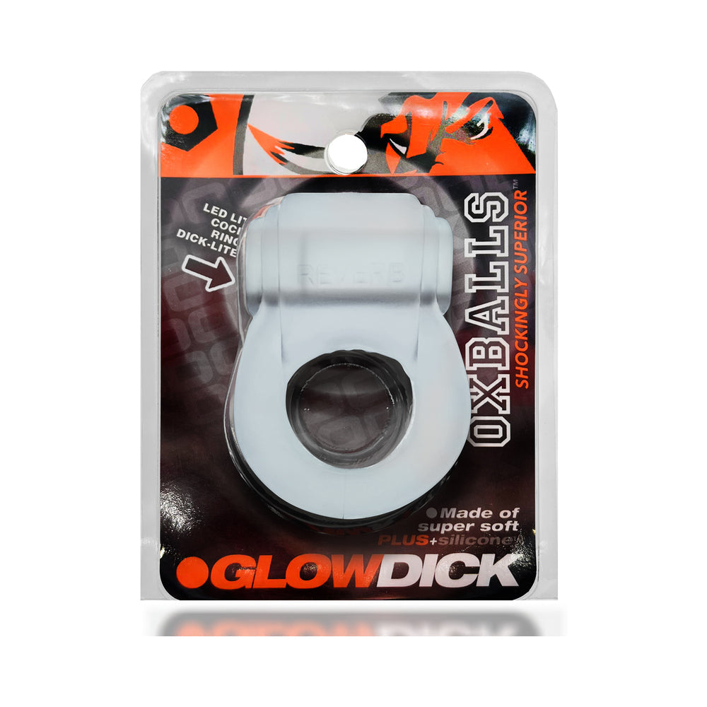 OxBalls Glowdick Cockring With Led Clear Ice - Fantasies Boutique