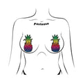 Pastease Rainbow Pineapple Sparkling Breast Pasties