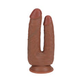 RealRock Double Trouble 5 in. / 6 in. Dildo Tan - Fantasies Boutique