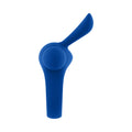 Forto Bunny Rechargeable Silicone Vibrating Cockring with Stimulating Ears Blue
