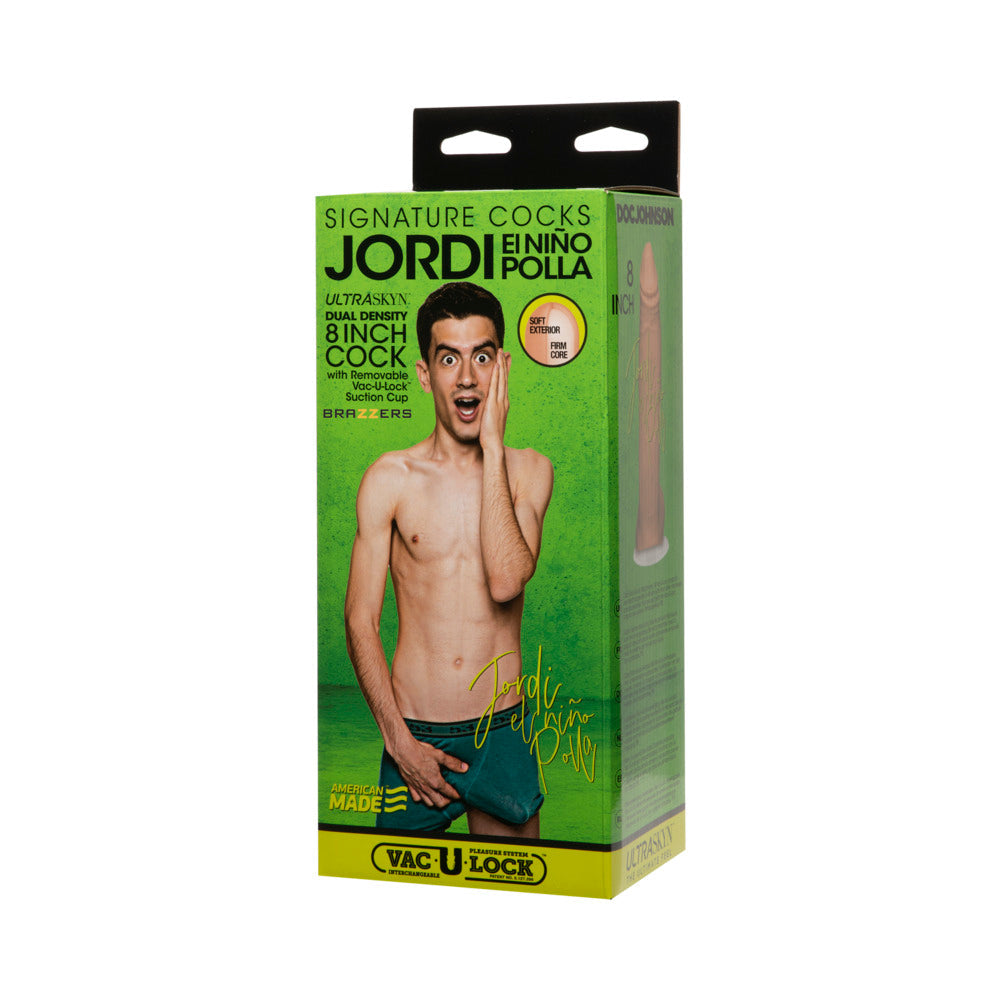 Signature Cocks Jordi El Niño Polla 8 inch ULTRASKYN Cock Vanilla - Fantasies Boutique