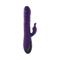 Evolved Rascally Rabbit Rechargeable Thrusting Swirling Silicone Vibrator Purple - Fantasies Boutique