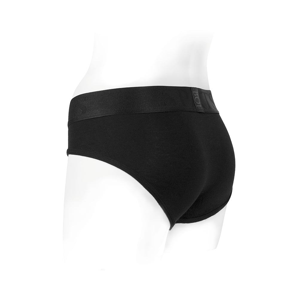 SpareParts Tomboi Rayon Briefs Harness Black Size 2XL - Fantasies Boutique