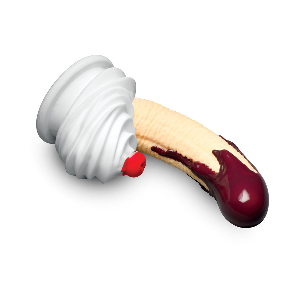 Simply Sweet Chocolate Dipped Banana Split Premium Silicone Dildo