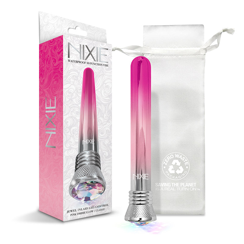 Nixie 10-Function Waterproof Classic Vibe - Pink Ombre Glow - Fantasies Boutique