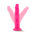 Neo 7.5 in. Dual Density Dildo Neon Pink - Fantasies Boutique