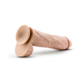 Au Naturel Big John 11.5 in. Posable Dual Density Dildo with Balls Beige - Fantasies Boutique