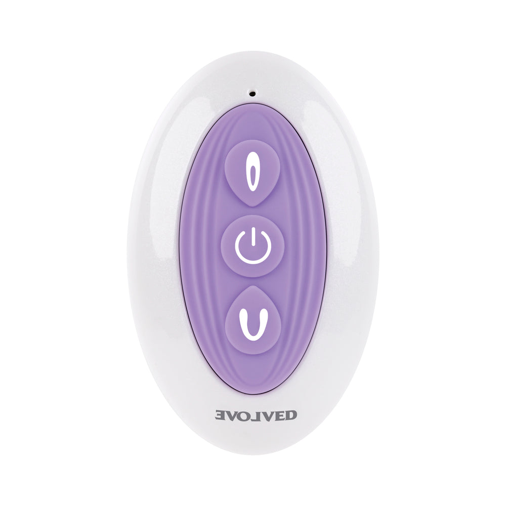 Evolved Petite Tickler Rechargeable Remote-Controlled Silicone Dual Stimulator Purple - Fantasies Boutique
