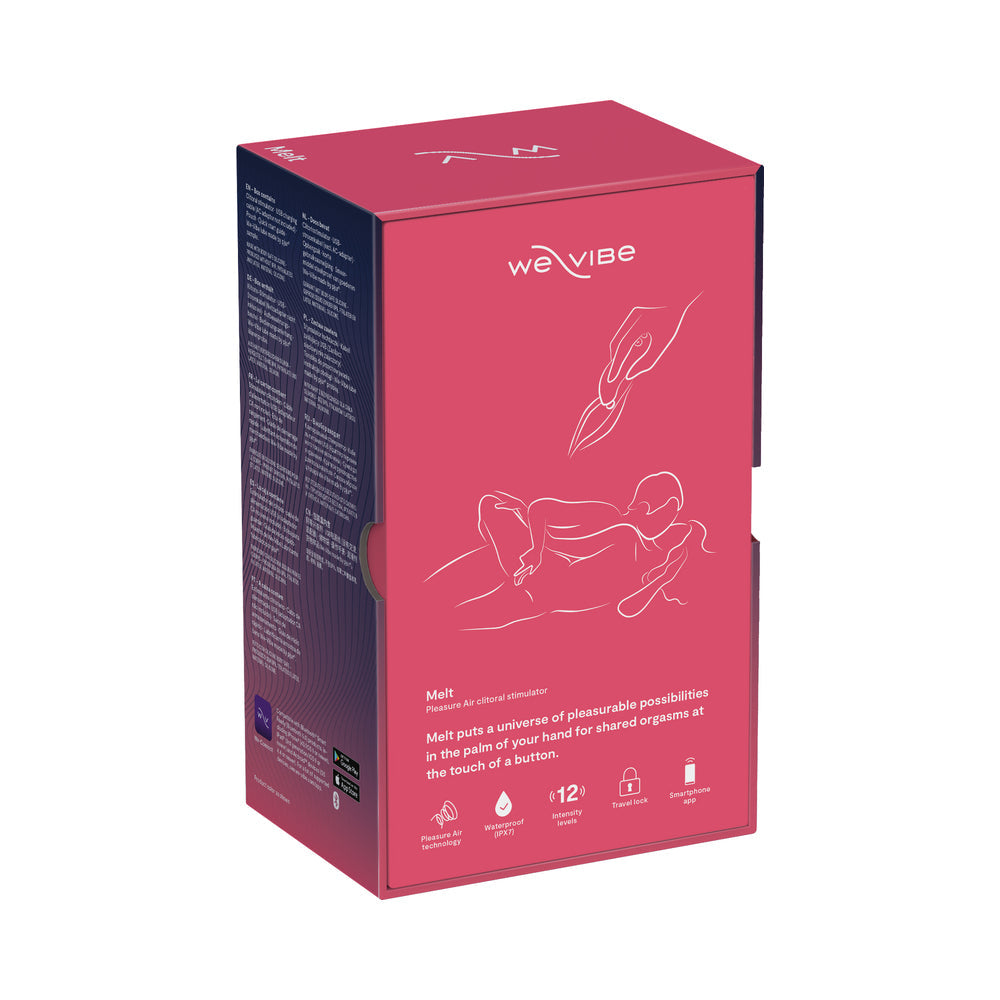 We-Vibe Melt Rechargeable Silicone Pleasure Air Clitoral Stimulator Pink - Fantasies Boutique