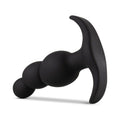 Anal Adventures Platinum Silicone Stacked Plug Black - Fantasies Boutique