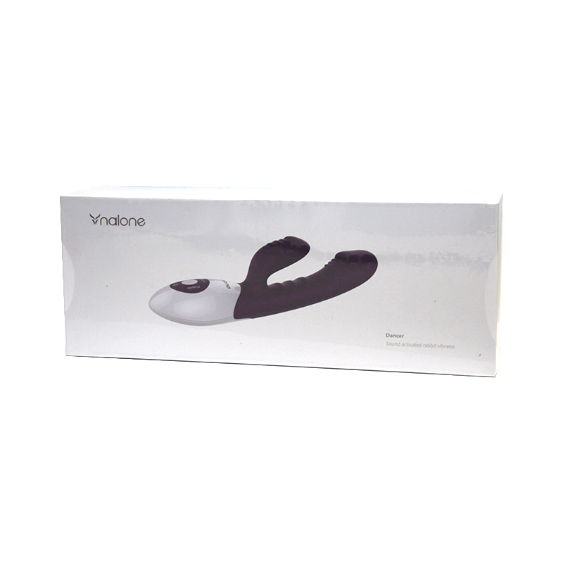Nalone Dancer Rechargeable Sound-Activated Silicone Dual Stimulation Vibrator Purple - Fantasies Boutique